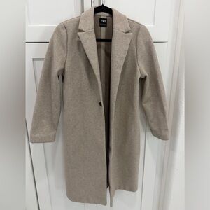 Zara Classic Beige Trench Coat size Medium